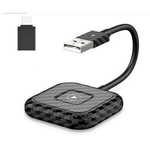 Wireless Carplay Adapter, 2023 Style for Apple OEM Wired CarPlay, Convent Wired